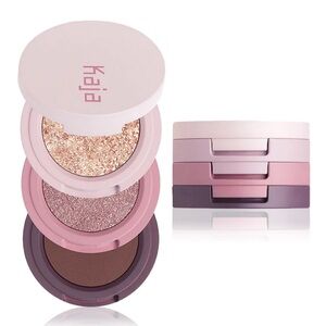 Kaja Shimmer Eyeshadow Trio - Gold, Pink, Brown